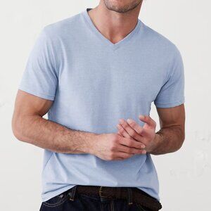 Brand New - Banana Republic Mens Premium Wash T-Shirt L Tall - Morning Mist Blue